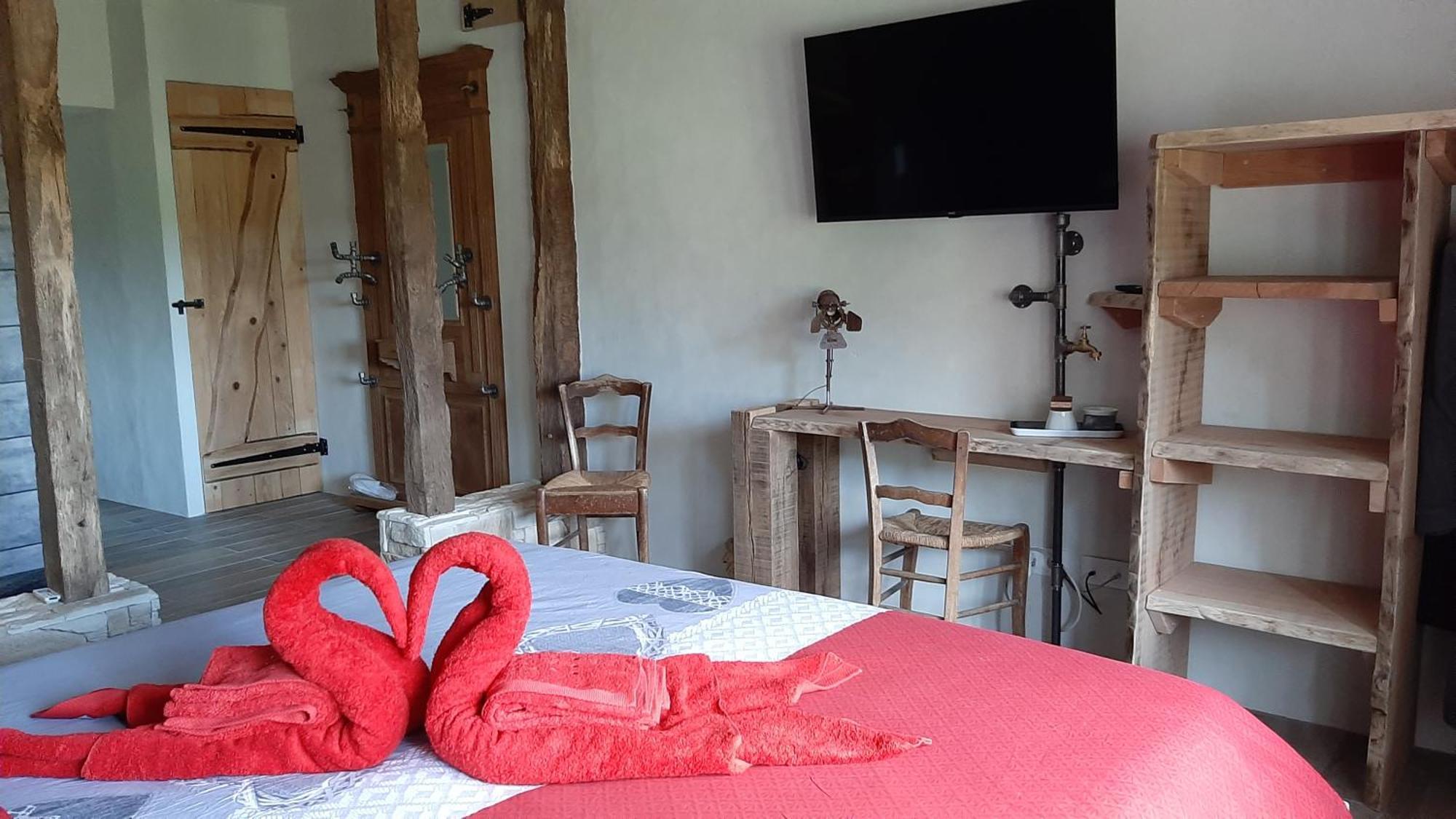 La Berrycurienne Proche Du Zoo De Beauval Saint-Aignan Avec Sdb, Wc Et Spa Privatif Pour Chaque Chambre Luçay-le-Mâle Szoba fotó